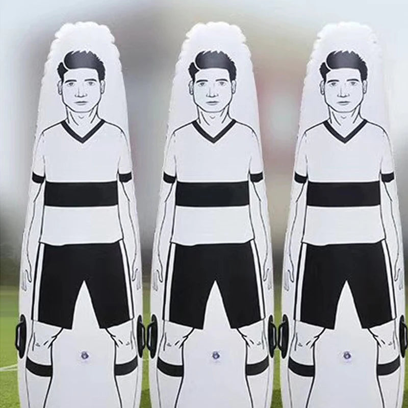 175cm Inflatable Soccer Training Dummy — Free Kick Wall, Goalkeeper Practice, Foldable PVC