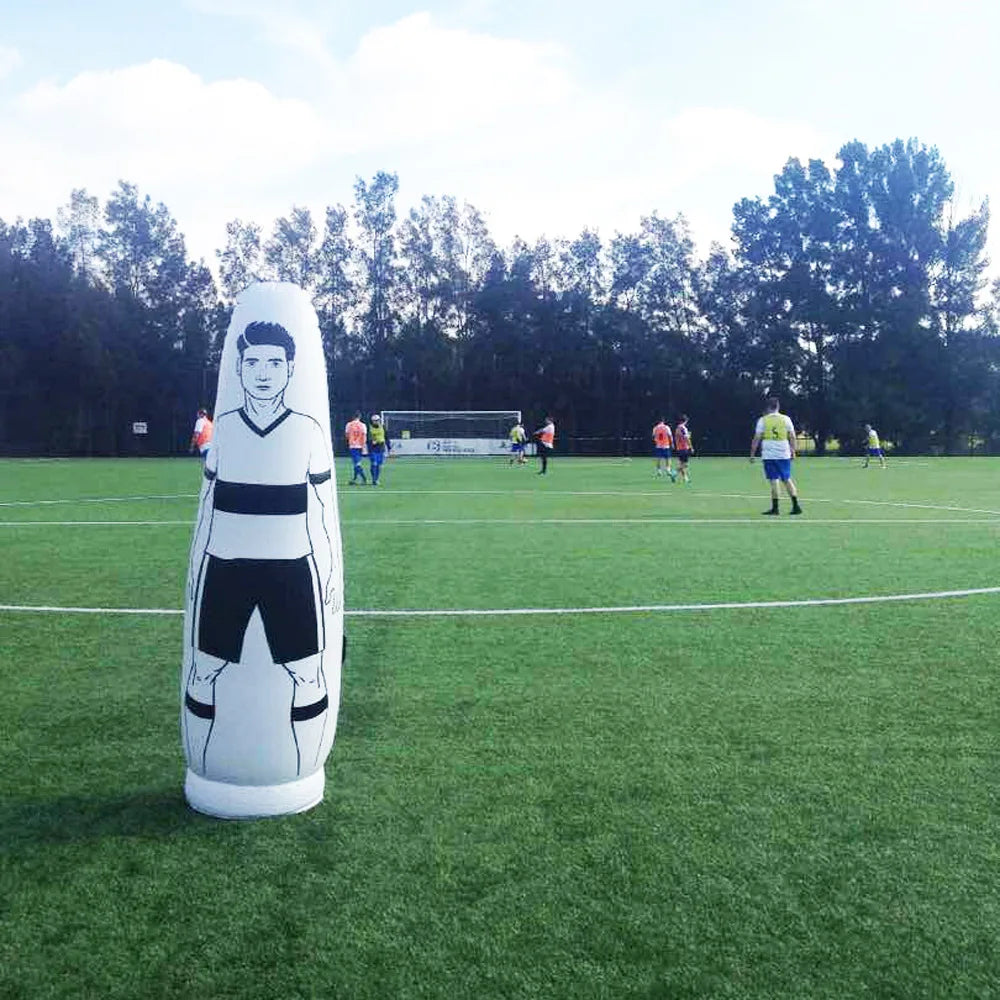 175cm Inflatable Soccer Training Dummy — Free Kick Wall, Goalkeeper Practice, Foldable PVC