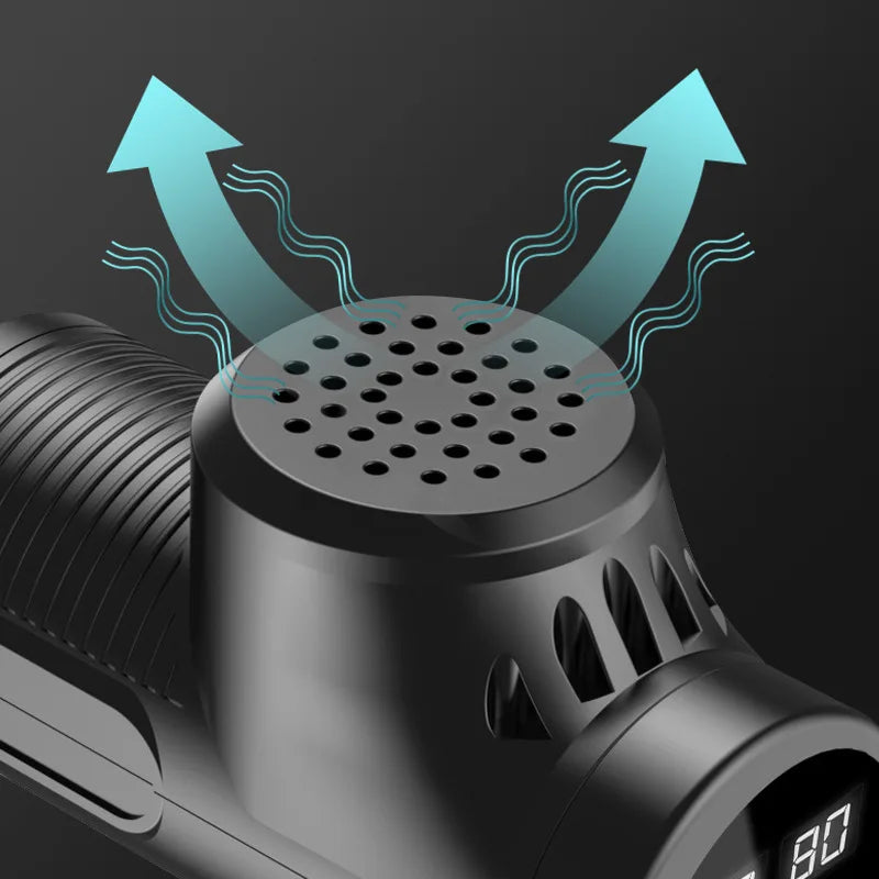 Percussion Massage Gun — 30 Speed Settings, 6 Heads, 3h Battery, Deep Tissue Muscle Recovery