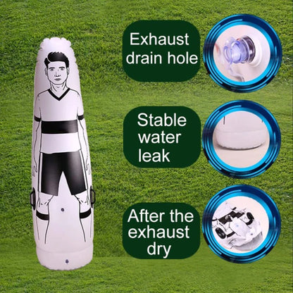 175cm Inflatable Soccer Training Dummy — Free Kick Wall, Goalkeeper Practice, Foldable PVC