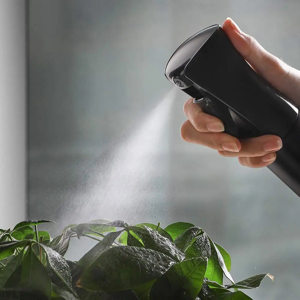360° Continuous Fine Mist Spray Bottle — 0.3mm Nozzle, PET Plastic, 160ml to 500ml, Hair & Multi-Use