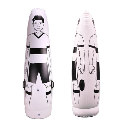 175cm Inflatable Soccer Training Dummy — Free Kick Wall, Goalkeeper Practice, Foldable PVC