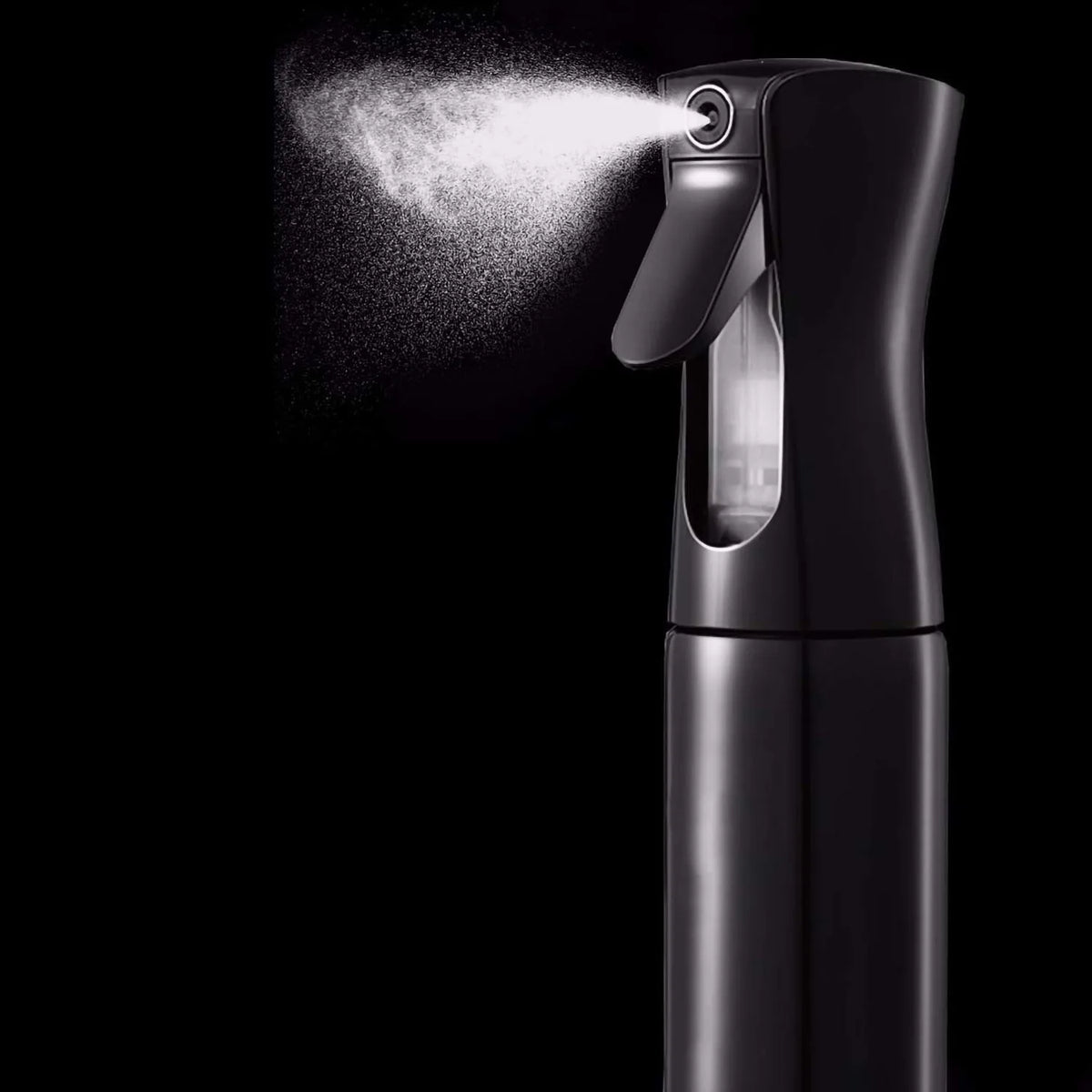 360° Continuous Fine Mist Spray Bottle — 0.3mm Nozzle, PET Plastic, 160ml to 500ml, Hair & Multi-Use