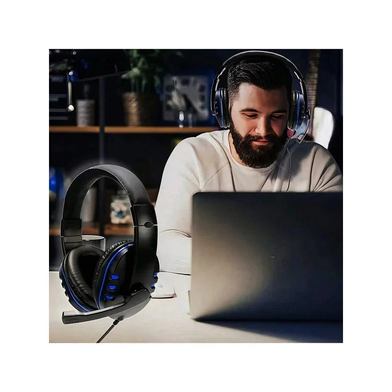 7260 Wired Headphones with Microphone — Multi-Use, 3.5mm, PS4/PS5/Xbox/PC Compatible