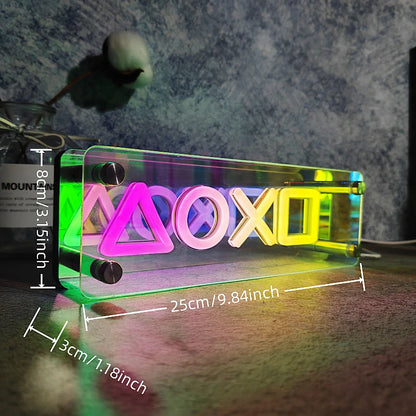 3D LED Neon Sign — LOVE or XOXO, Infinity Mirror Effect, Bedroom, Party & Gift Decor