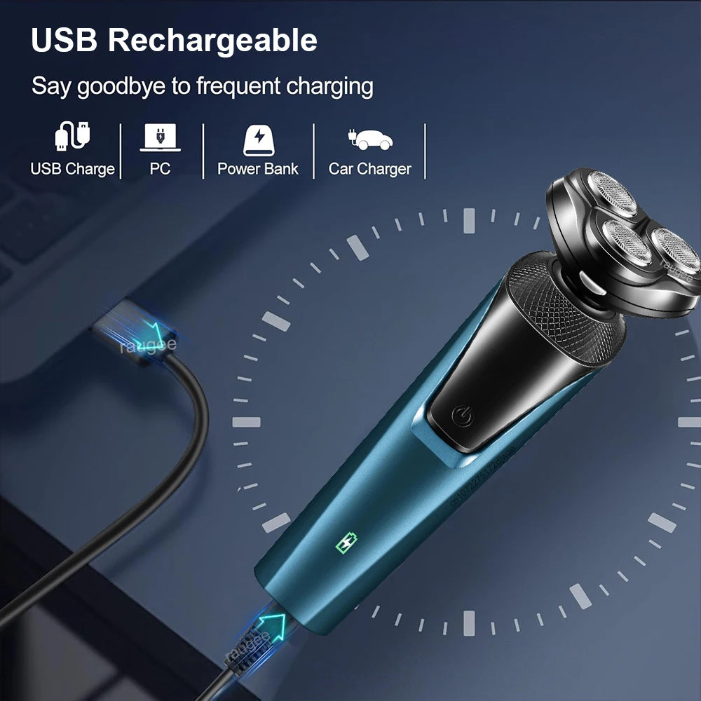 Electric Shaver for Men Beard Trimmer Men's Electric Razor Electric Shaving Machine Rechargeable Hair Clipper Nose Hair Trimmer