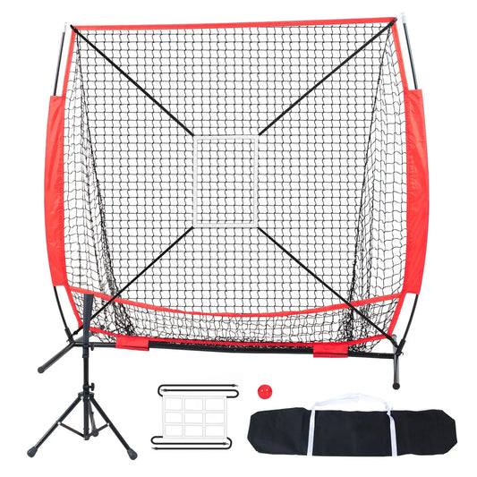 5x5 ft Baseball & Softball Practice Net — Hitting, Batting, Pitching & Catching Training