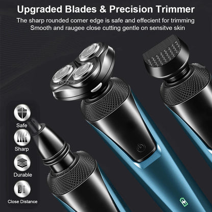 Electric Shaver for Men Beard Trimmer Men's Electric Razor Electric Shaving Machine Rechargeable Hair Clipper Nose Hair Trimmer