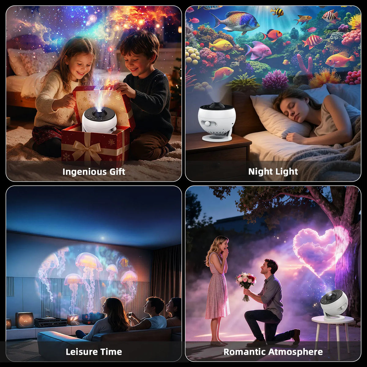 Galaxy Projector Pro — 25-in-1 Star & Ocean Projector for Bedroom, Kids & Adults