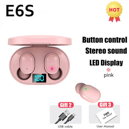 Wireless Bluetooth Over-Ear Headphones — HiFi Stereo, Noise Reduction, Built-in Mic, 4 Colors