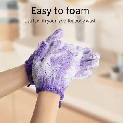 Exfoliating Bath Gloves — Double-Sided, All Skin Types, for Shower, Spa & Body Scrubs | 1, 3, 5 or 10 Pack