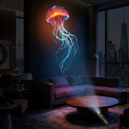 Marine Life Projector Night Light — 8 Ocean Scene Panels, 360° Rotation, USB Powered