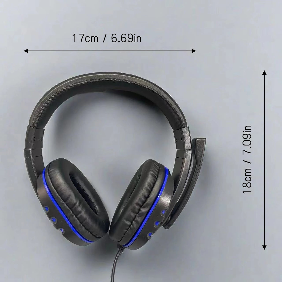 7260 Wired Headphones with Microphone — Multi-Use, 3.5mm, PS4/PS5/Xbox/PC Compatible