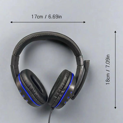 7260 Wired Headphones with Microphone — Multi-Use, 3.5mm, PS4/PS5/Xbox/PC Compatible