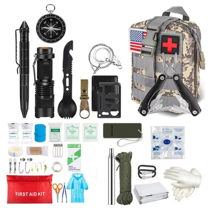 MOLLE IFAK Trauma Pouch — Tactical First Aid Bag for Camping, Hiking & Emergency Preparedness | Empty or Set