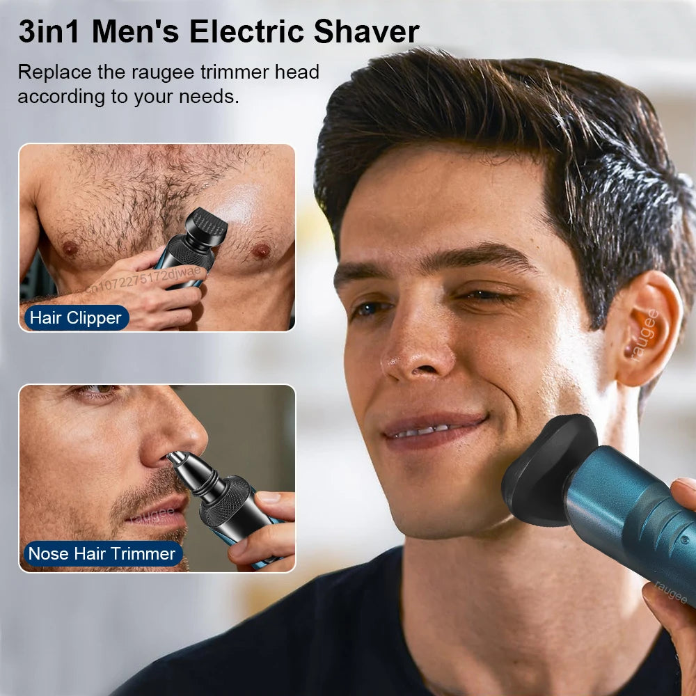 Electric Shaver for Men Beard Trimmer Men's Electric Razor Electric Shaving Machine Rechargeable Hair Clipper Nose Hair Trimmer