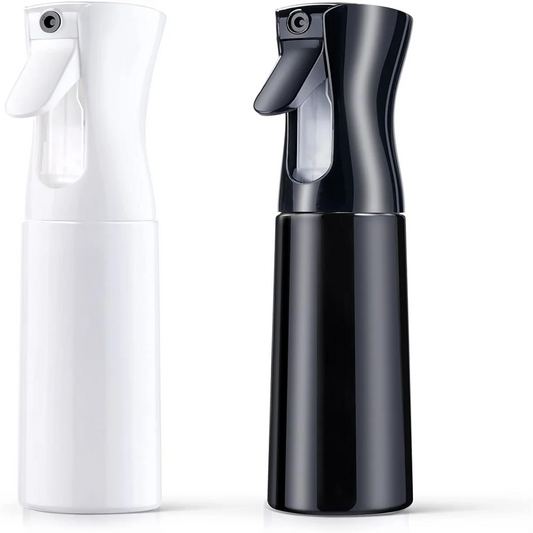 Refillable Fine Mist Spray Bottle — Continuous Trigger Spray, 200ml or 300ml, Hair, Skincare & Home Use