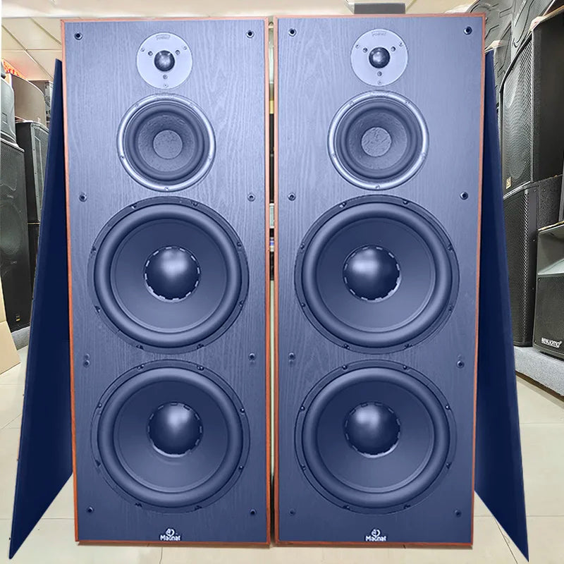 200W Passive Floor Speaker — 12" Subwoofer, 3-Way, Wood Cabinet, Home Theater Hi-Fi