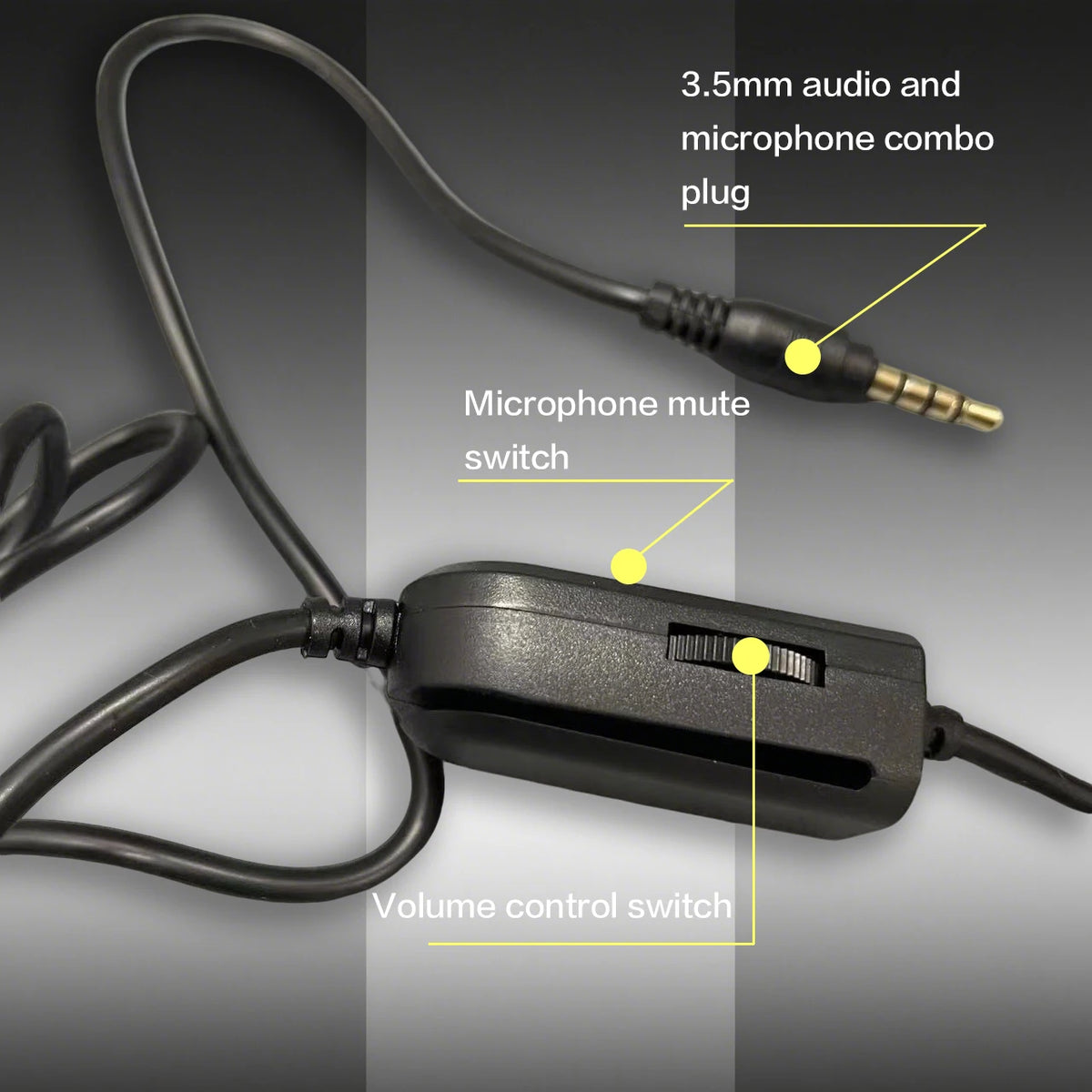 7260 Wired Headphones with Microphone — Multi-Use, 3.5mm, PS4/PS5/Xbox/PC Compatible