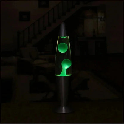 Volcano Lava Lamp with Metal Base — Liquid Mood Light, 10 Colors, Bedroom Desk & Party Decor, EU/US Plug