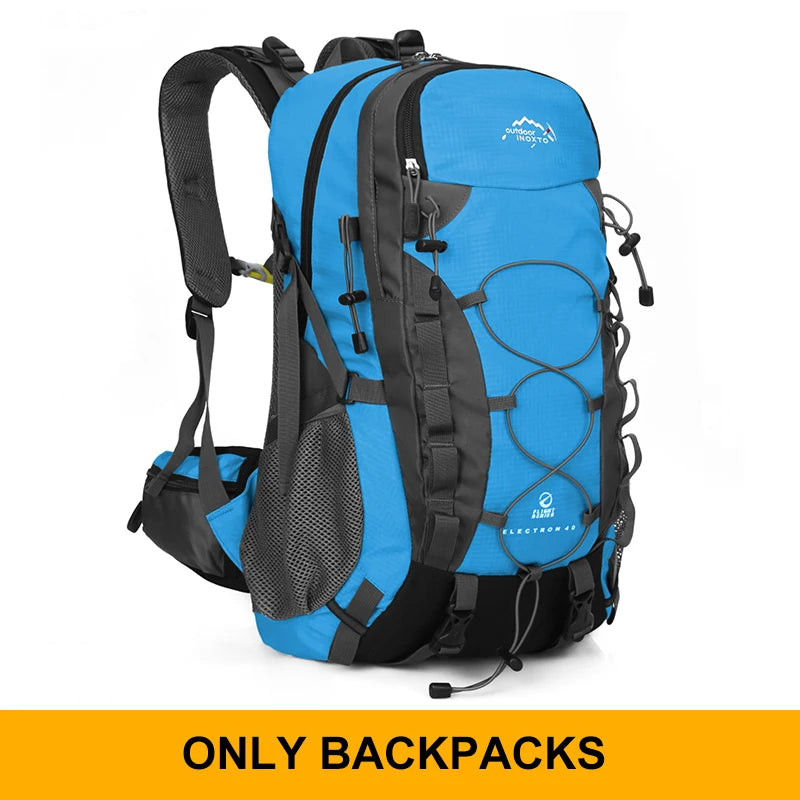 45L Foldable Hiking Backpack — Nylon, Adjustable Straps, Optional Rain Cover, 6 Colors