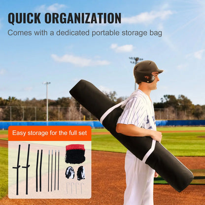 5x5 ft Baseball & Softball Practice Net — Hitting, Batting, Pitching & Catching Training