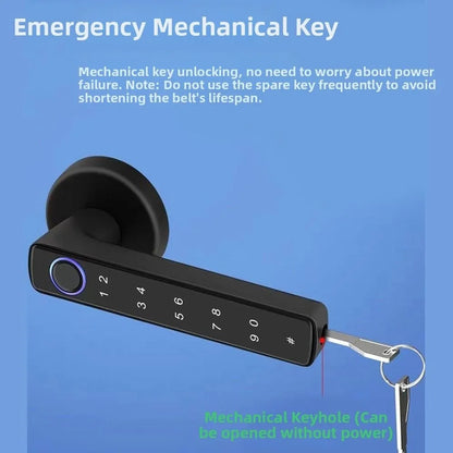 Remote Lock Smart Home Fingerprint Door Lock Smart Bluetooth Electronic Digital Door Handles WiFi Gateway Password