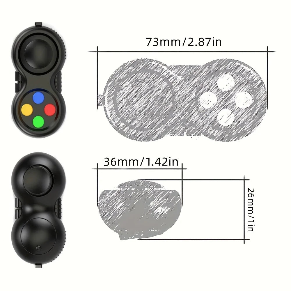 8-in-1 Fidget Pad — Stress & Anxiety Relief Toy for Kids and Adults