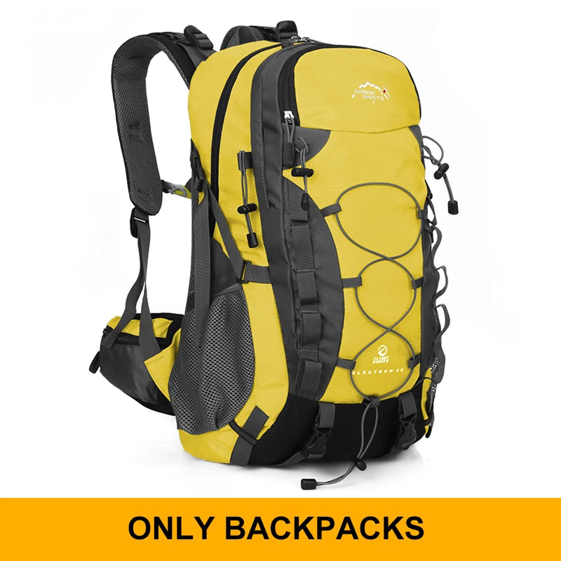 45L Foldable Hiking Backpack — Nylon, Adjustable Straps, Optional Rain Cover, 6 Colors