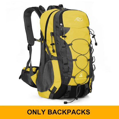 45L Foldable Hiking Backpack — Nylon, Adjustable Straps, Optional Rain Cover, 6 Colors
