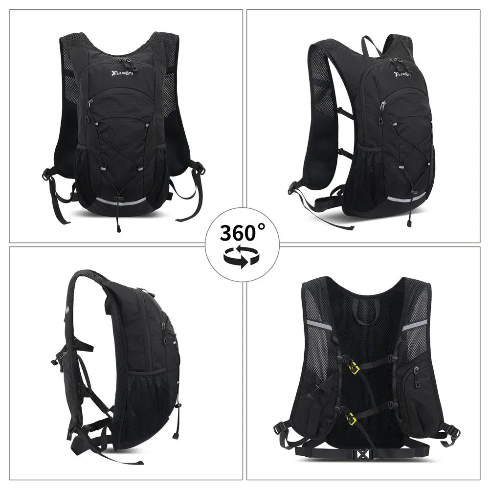 18L Waterproof Hiking Backpack — Hydration Bladder Compatible, Expandable, Nylon, 3 Colors