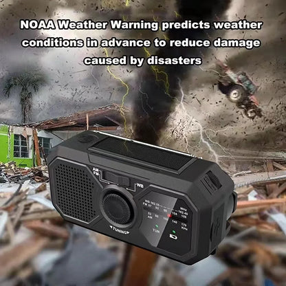 Portable Solar Radio, Emergency Kits First Aid Radio With Crank, Dynamo AM/FM Radio, Blackout Power Station, USB Phone Charger