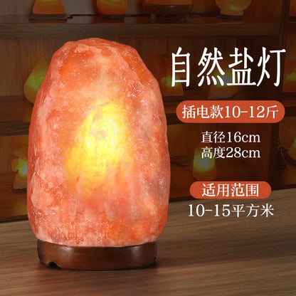Himalayan Salt Lamp — Natural Rock, Carved, Dimmer Switch, Bulb Included, 6 Styles, Multi-Plug