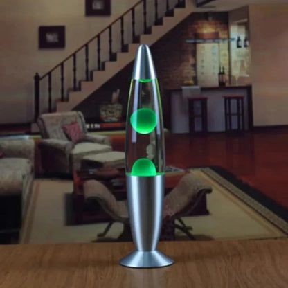 Volcano Lava Lamp with Metal Base — Liquid Mood Light, 10 Colors, Bedroom Desk & Party Decor, EU/US Plug