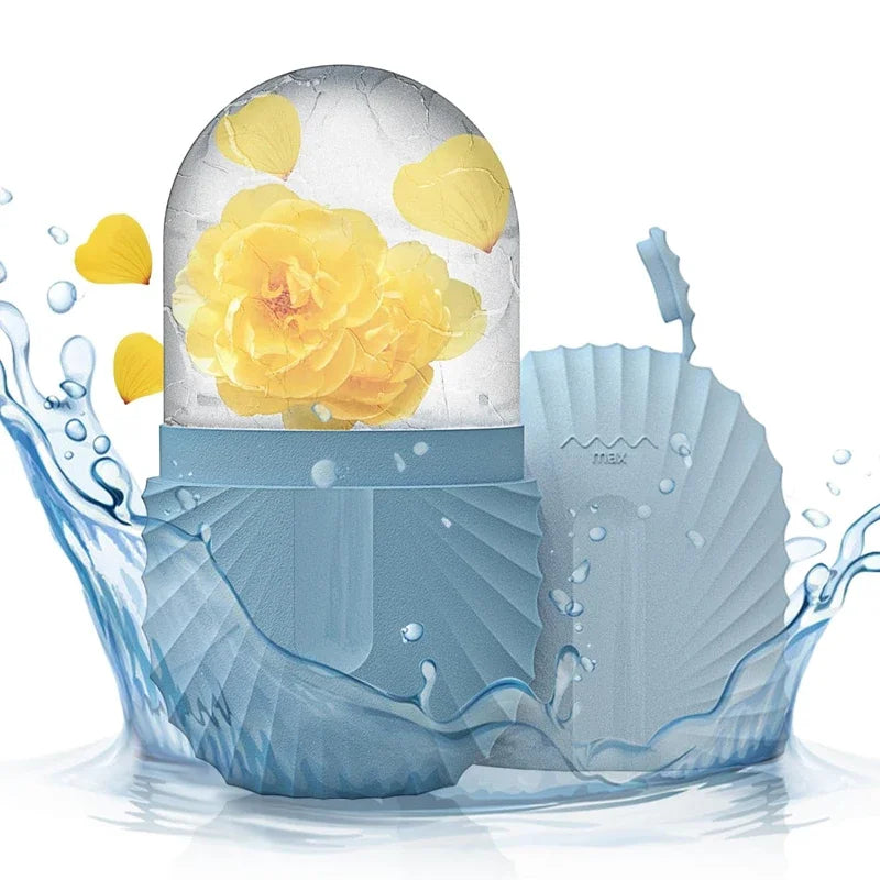 Silicone Ice Face Roller — Reduce Puffiness, Shrink Pores & Soothe Skin, Reusable, 7 Colors