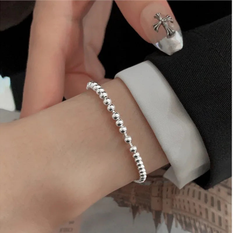 BFCLUB 925 Sterling Silver Bracelet — Zircon, Adjustable, Handmade, Allergy-Free, Gift for Her