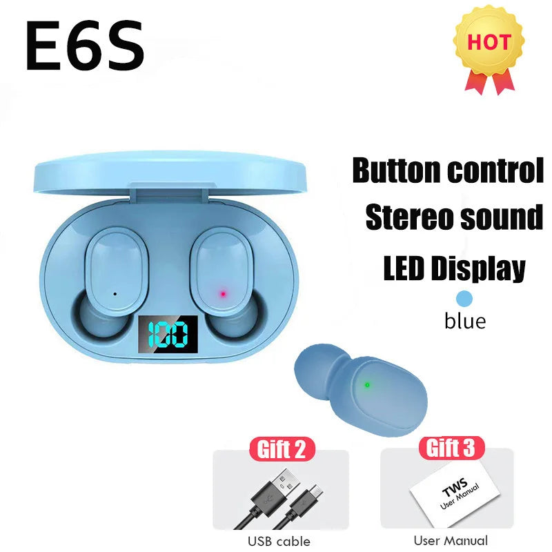 Wireless Bluetooth Over-Ear Headphones — HiFi Stereo, Noise Reduction, Built-in Mic, 4 Colors