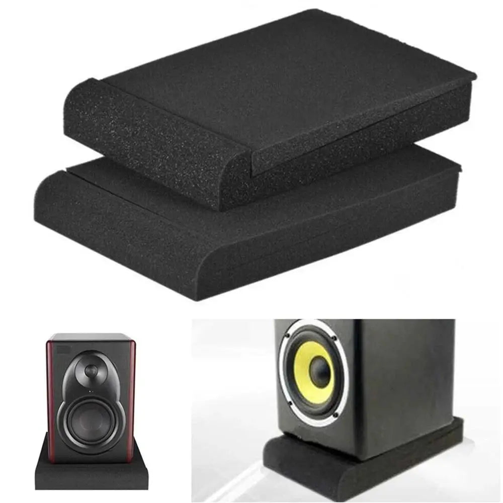 Studio Monitor Isolation Pads — Acoustic Foam, 3 Sizes, for Home Studio & Recording