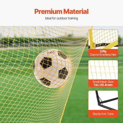 7x7 ft Soccer Rebounder Net — Portable Practice Wall for Passing, Volleys & Ball Control