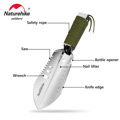 Multifunctional Tactical Camping Shovel — Steel, Foldable, Survival & Emergency Tool, Bushcraft & Hiking
