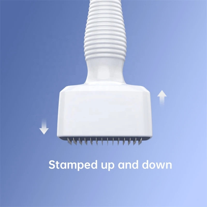Adjustable Dermastamp Microneedling Tool — 140 Pins, 0.2mm, Facial & Scalp Use, Manual