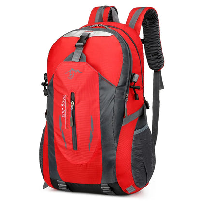 TOMSHOO 40L Ripstop Nylon Hiking Backpack — Waterproof, Breathable Mesh Back, Trekking Pole Loops, 4 Colors