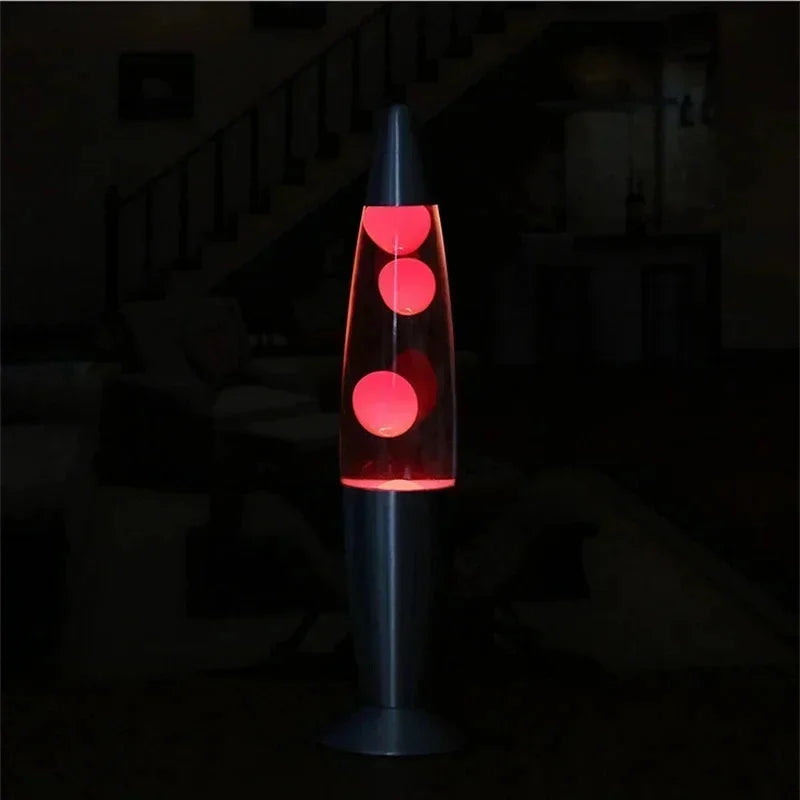 Volcano Lava Lamp with Metal Base — Liquid Mood Light, 10 Colors, Bedroom Desk & Party Decor, EU/US Plug