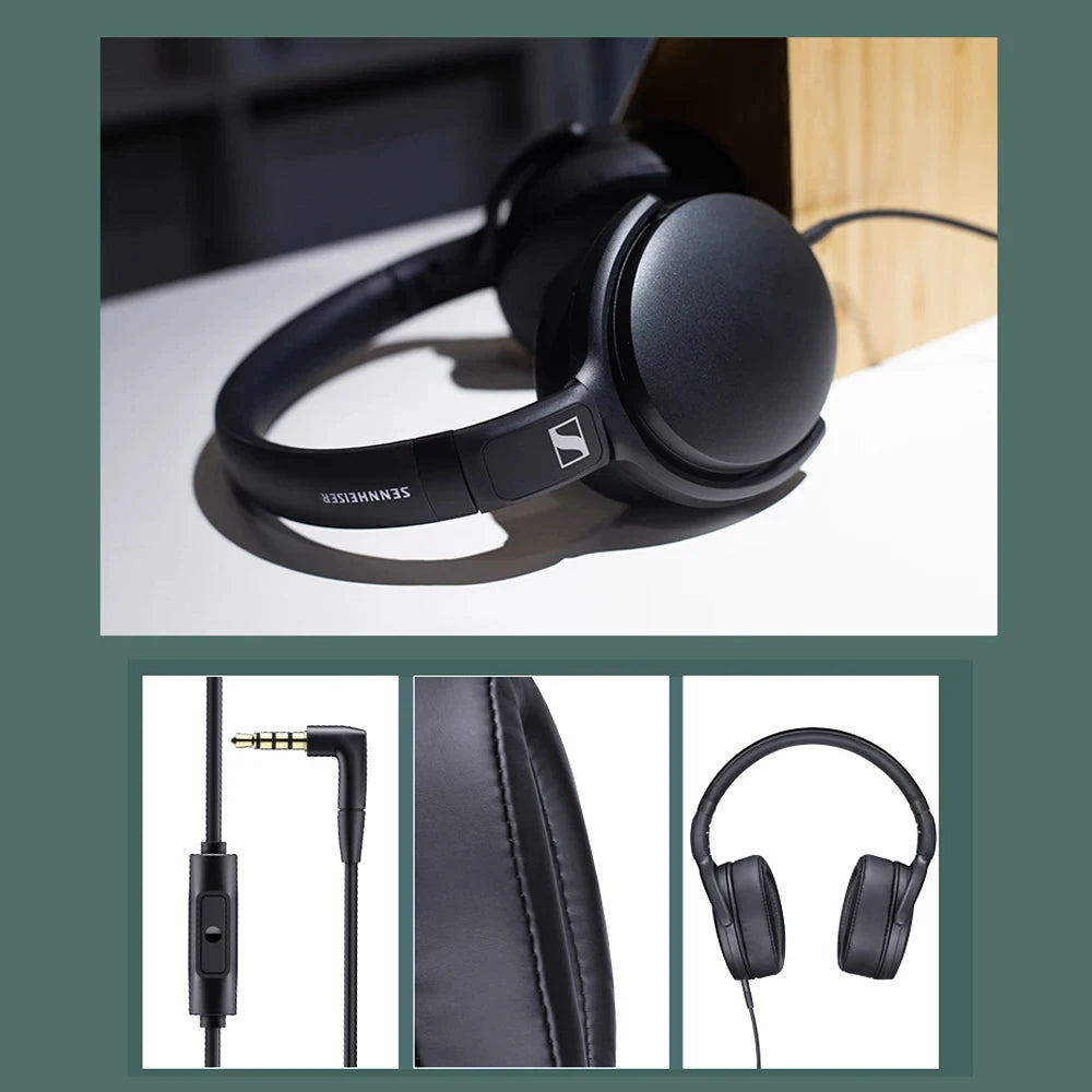 Sennheiser HD400S Over-Ear Wired Headphones — Balanced Sound, Noise Isolation, Built-in Mic