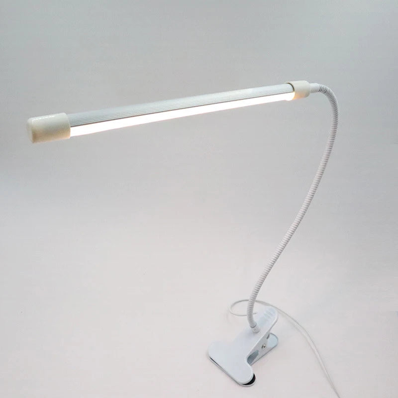 Clip-On LED Desk Lamp — Dimmable Reading Light for Bedroom, Dorm & Study
