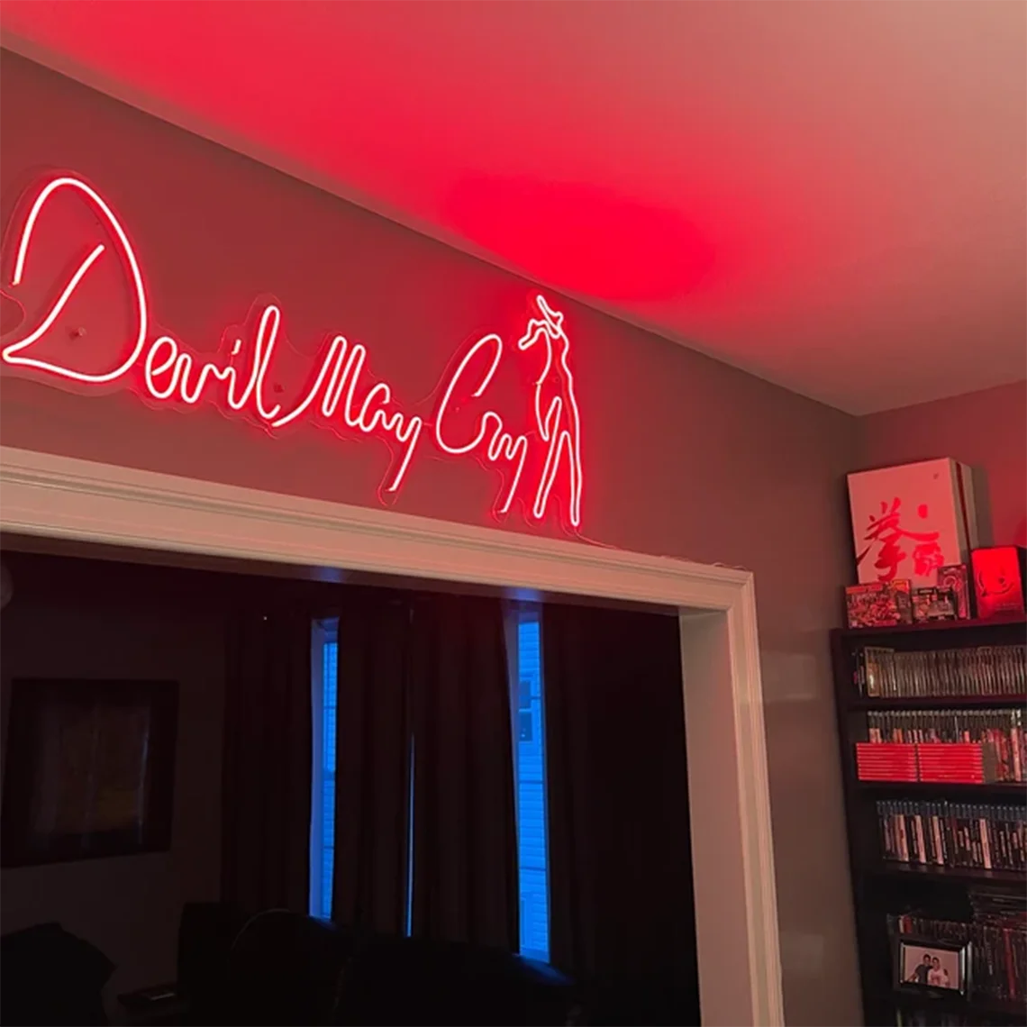 Demon Hunter LED Neon Sign — 20 Inch, Acrylic, Game Room & Bedroom Wall Decor, Gamer Gift