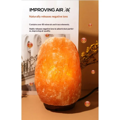 Himalayan Salt Lamp — Natural Rock, Carved, Dimmer Switch, Bulb Included, 6 Styles, Multi-Plug