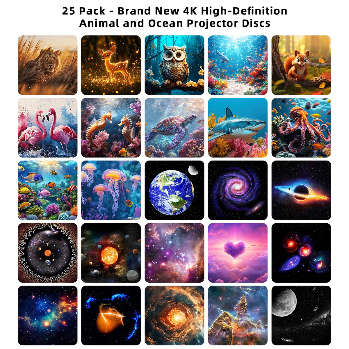 Galaxy Projector Pro — 25-in-1 Star & Ocean Projector for Bedroom, Kids & Adults
