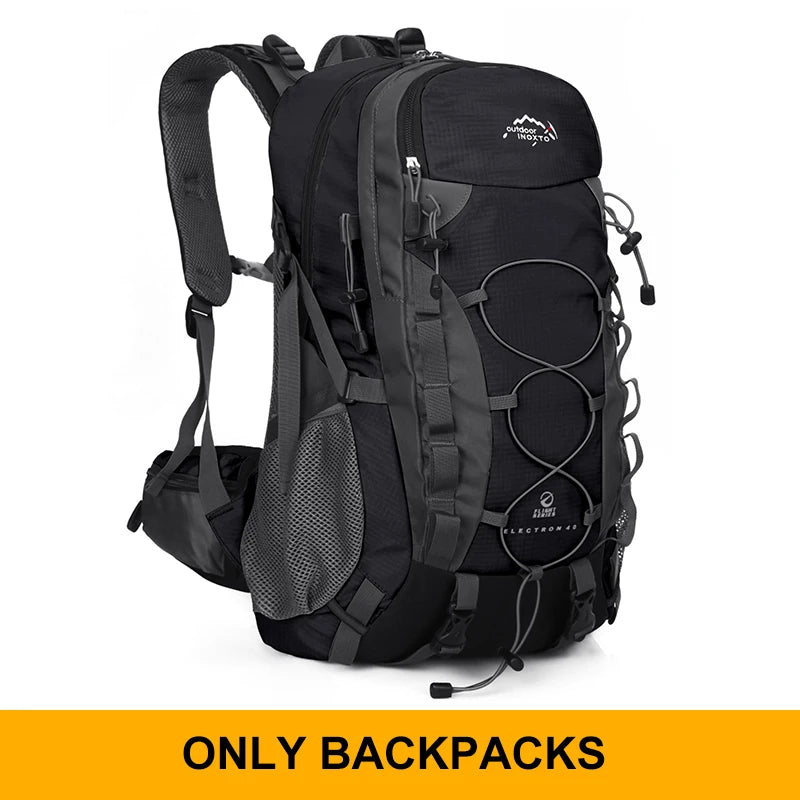 45L Foldable Hiking Backpack — Nylon, Adjustable Straps, Optional Rain Cover, 6 Colors