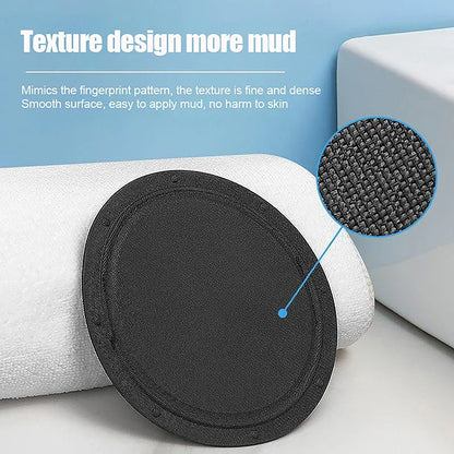 PVA Circular Body Scrubber — Fingerprint-Texture Exfoliating Pad, 5″ Diameter, Handheld Shower Tool